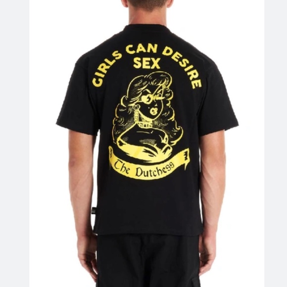 GCDS graphic tee - black sz Large - Picture 1 of 8